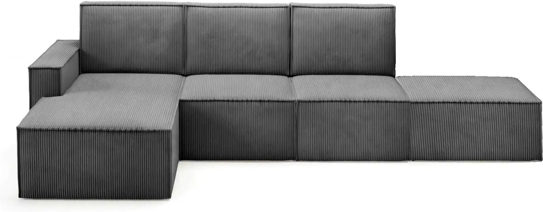 Ecksofa mit Pouf Orto ¦ grau ¦ Maße (cm): B: 329 H: 93 Polstermöbel > Sofas > Ecksofas - Höffner