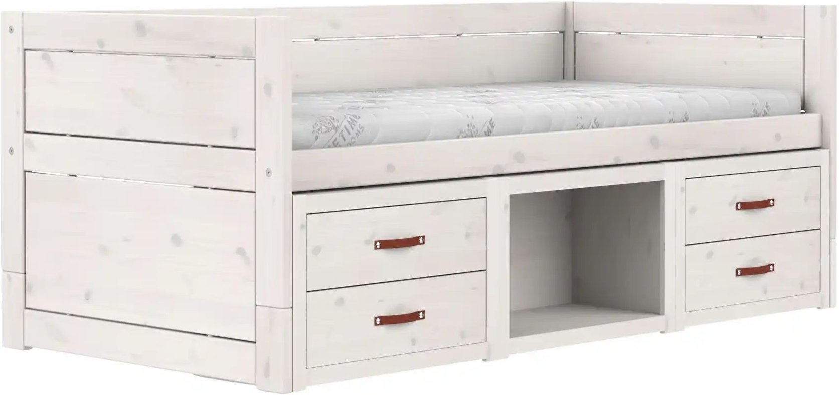 Lifetime Kojenbett mit Regalen Basis ¦ weiß ¦ Maße (cm): B: 207 H: 83 T: 102.0 Betten > Bettgestelle - Höffner