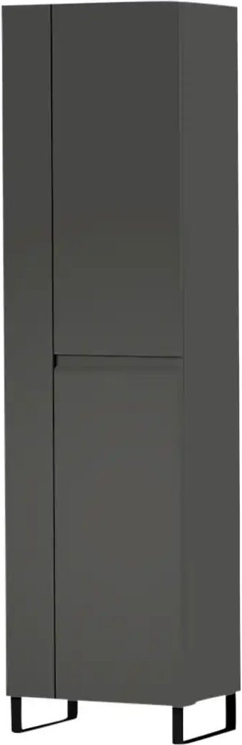 Thumbnail - Wohnwert Mehrzweckschrank Leo ¦ grau ¦ Maße (cm): B: 52 H: 192 T: 36.0 Schränke > Dielenschränke - Höffner