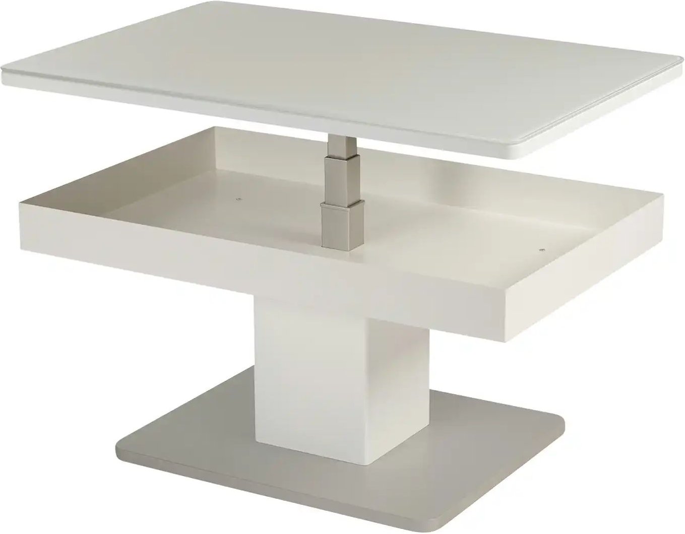 Couchtisch Vogelsdorf ¦ weiß ¦ Maße (cm): B: 60 H: 44 Tische > Couchtische > Couchtische höhenverstellbar - Höffner