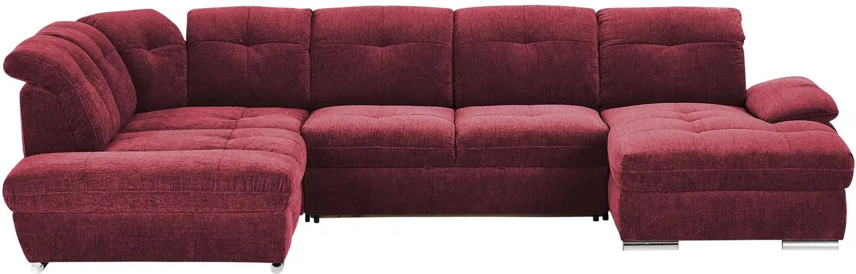 Wohnlandschaft Gladys ¦ rot ¦ Maße (cm): B: 377 H: 103 T: 246.0 Polstermöbel > Sofas > Wohnlandschaften - Höffner