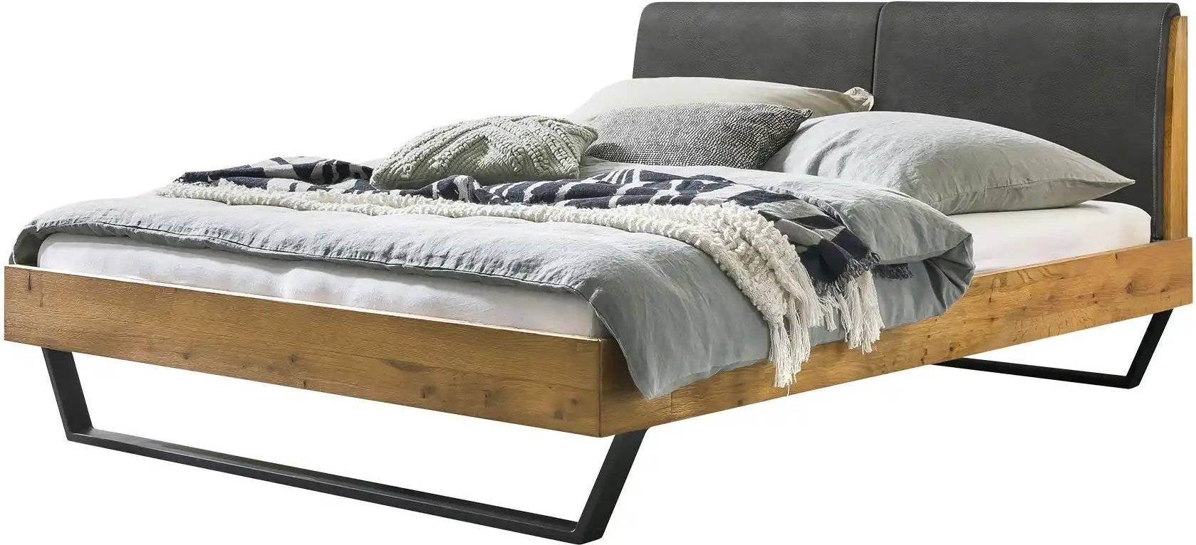 HASENA Massivholzbett in Wildeiche Pietro ¦ holzfarben ¦ Maße (cm): B: 186 H: 91 Betten > Bettgestelle - Höffner