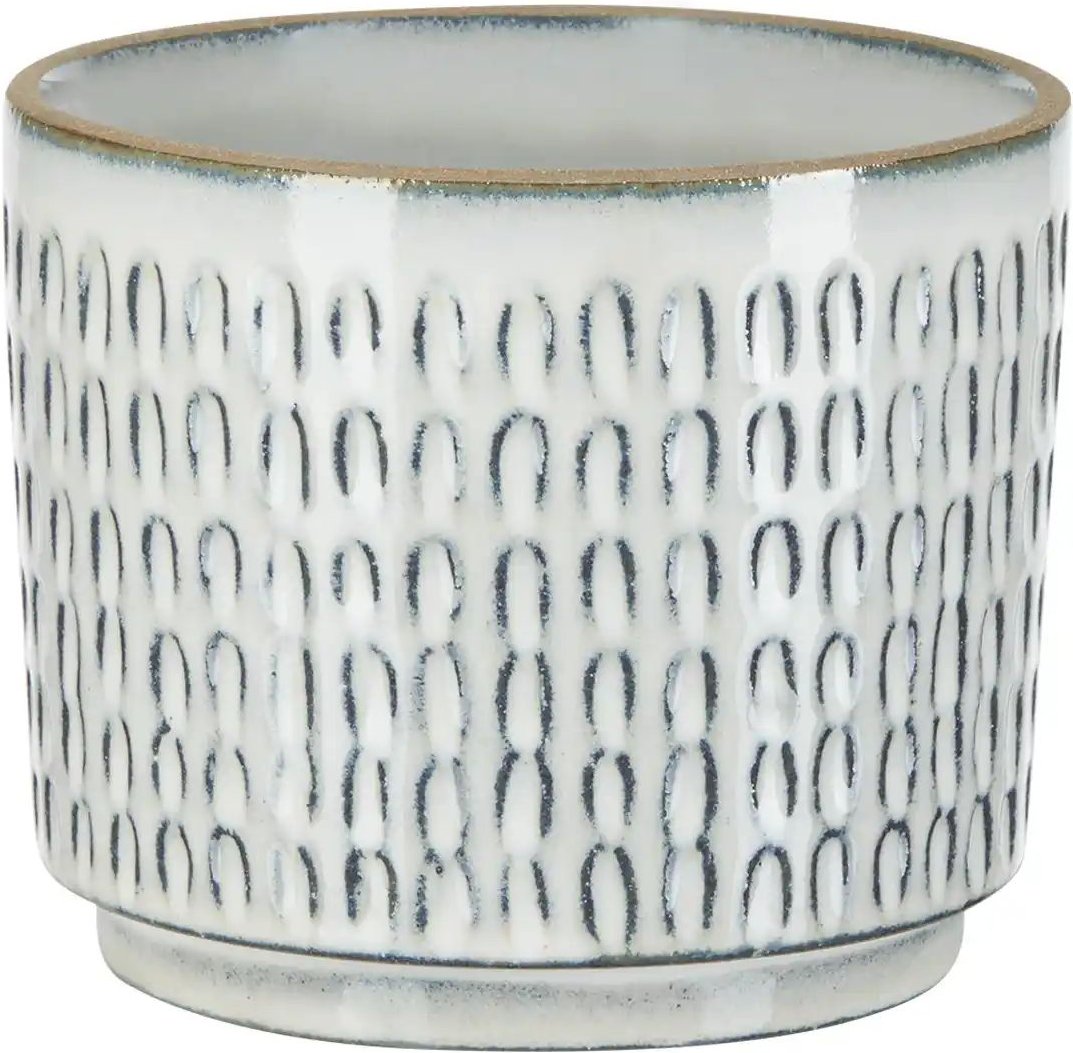 HOME STORY Übertopf ¦ grau ¦ Steinzeug ¦ Maße (cm): H: 11,5 Ø: 14 Accessoires > Dekoartikel - Höffner