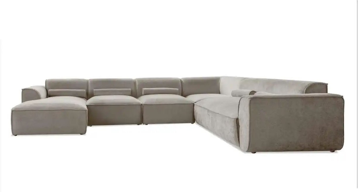 Miuform Wohnlandschaft modular Flex Felix ¦ beige ¦ Maße (cm): B: 337 H: 70 Polstermöbel > Sofas > Wohnlandschaften - Hö...
