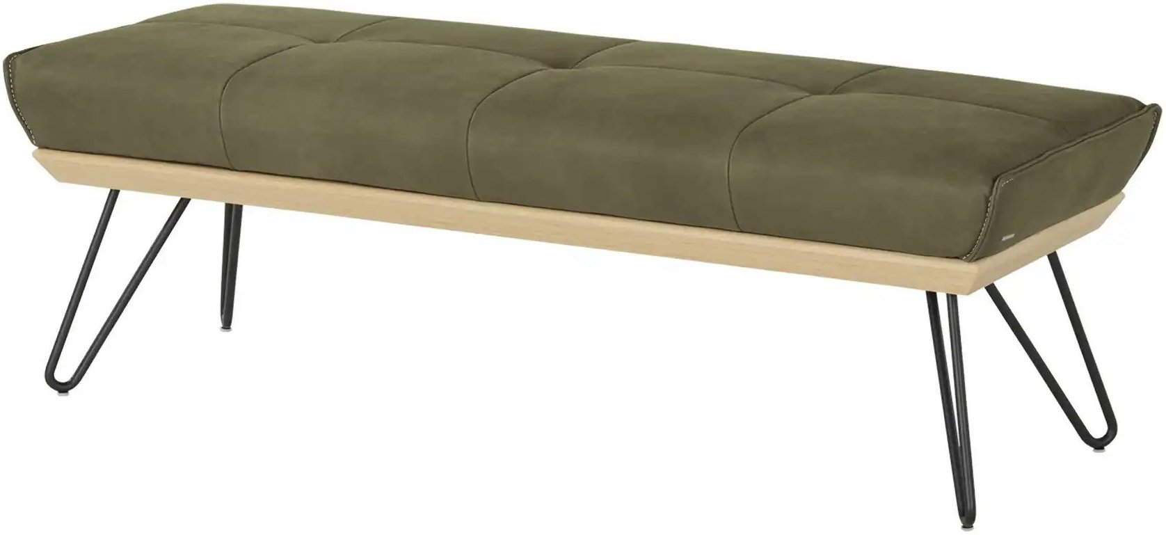 KOINOR Hockerbank Leder Dining System 4 ¦ grün ¦ Maße (cm): B: 190 H: 49 T: 54.0 Bänke > Einzelbänke - Höffner