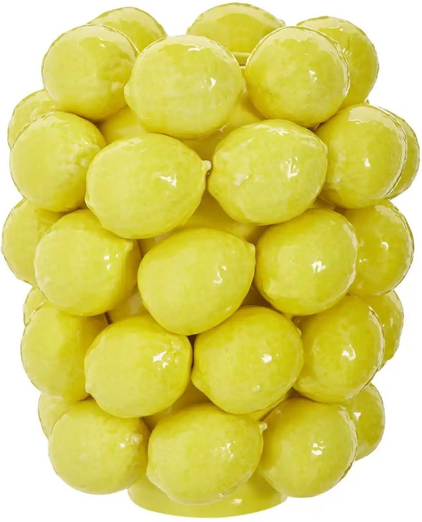 HOME STORY Vase 3D Zitrone ¦ gelb ¦ Porzellan ¦ Maße (cm): H: 24 Ø: 21 Accessoires > Vasen - Höffner