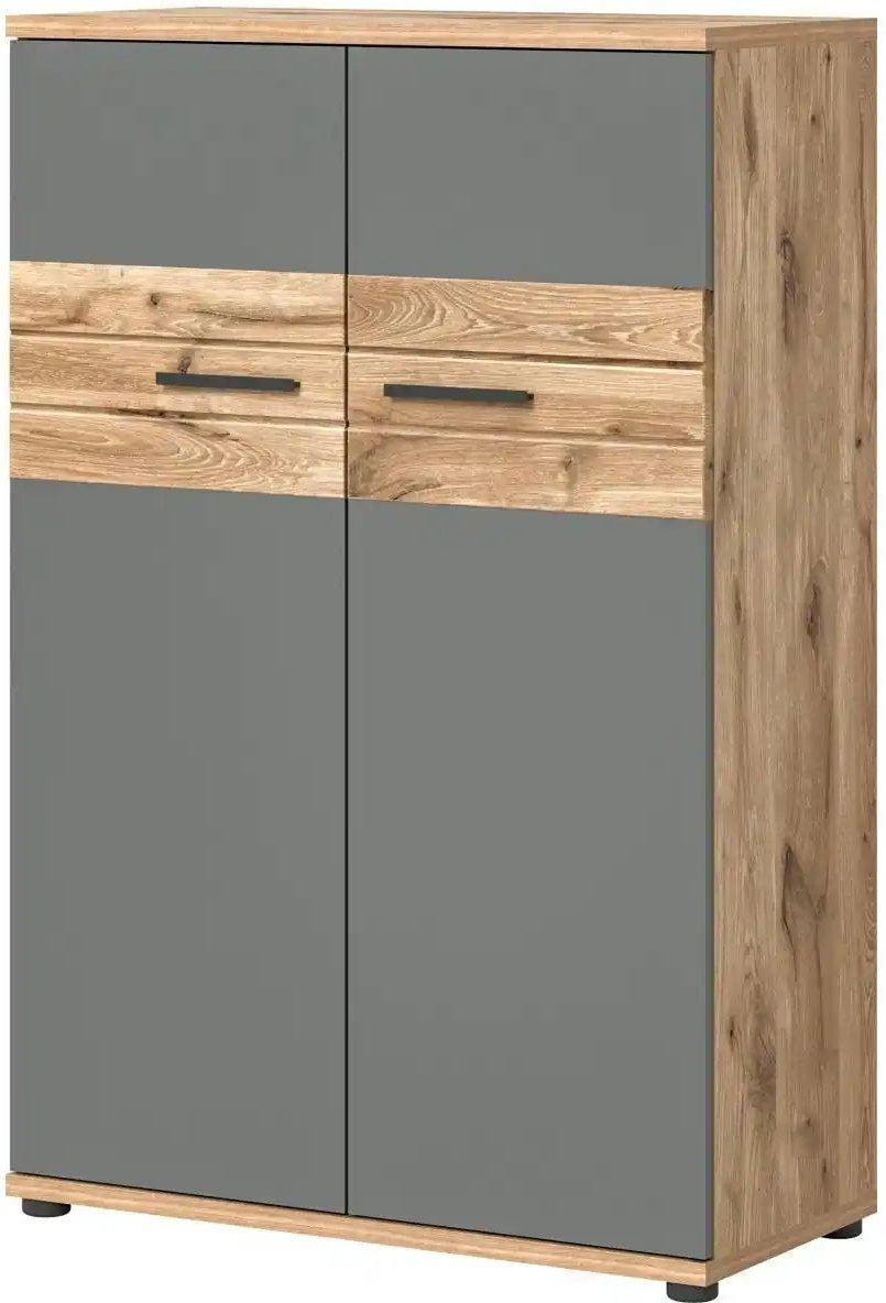 Büroschrank Mulde ¦ grau ¦ Maße (cm): B: 80 H: 122 T: 37.0 Schränke > Aktenschränke - Höffner