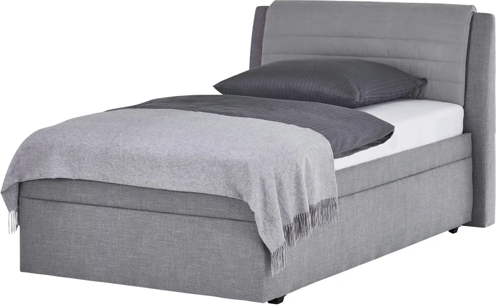 Polsterbett mit Stauraum York ¦ grau ¦ Maße (cm): B: 159 H: 112 Betten > Komfortbetten - Höffner