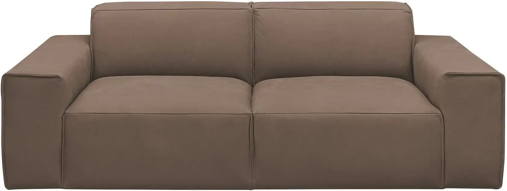 Thumbnail - Gray & Jones Einzelsofa im Trendstoff Baltic Breeze ¦ braun ¦ Maße (cm): B: 196 H: 71 T: 101.0 Polstermöbel > Sofas > 2-...