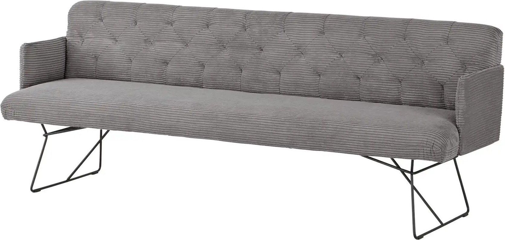 Jette Home Polsterbank Salo ¦ grau ¦ Maße (cm): B: 226 H: 85 T: 69.0 Bänke > Einzelbänke - Höffner