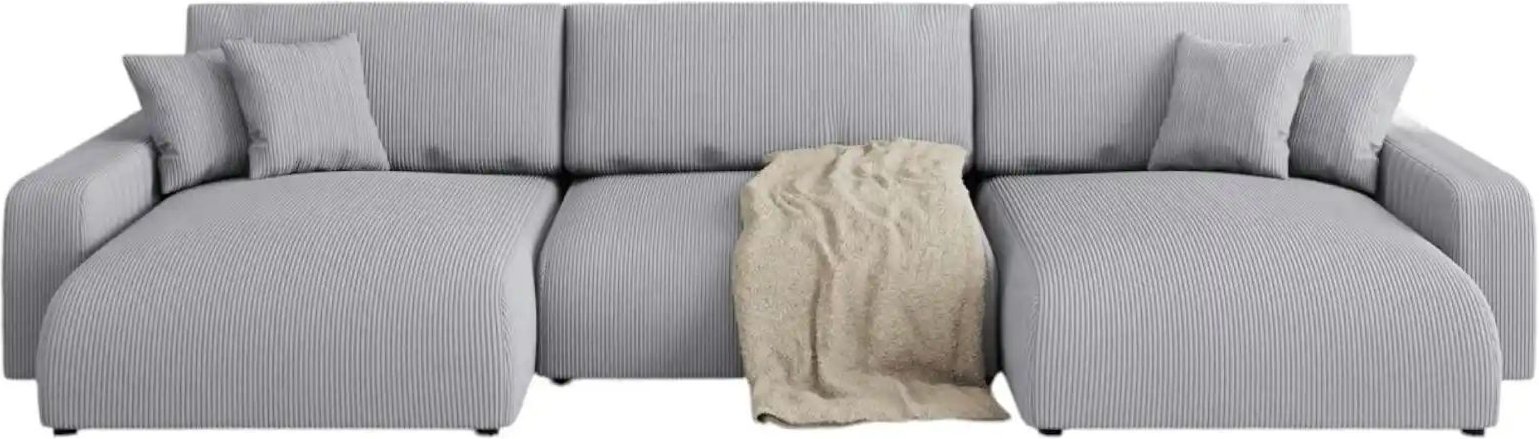 S-STYLE Wohnlandschaft Emma ¦ grau ¦ Maße (cm): B: 332 H: 78 Polstermöbel > Sofas > Wohnlandschaften - Höffner
