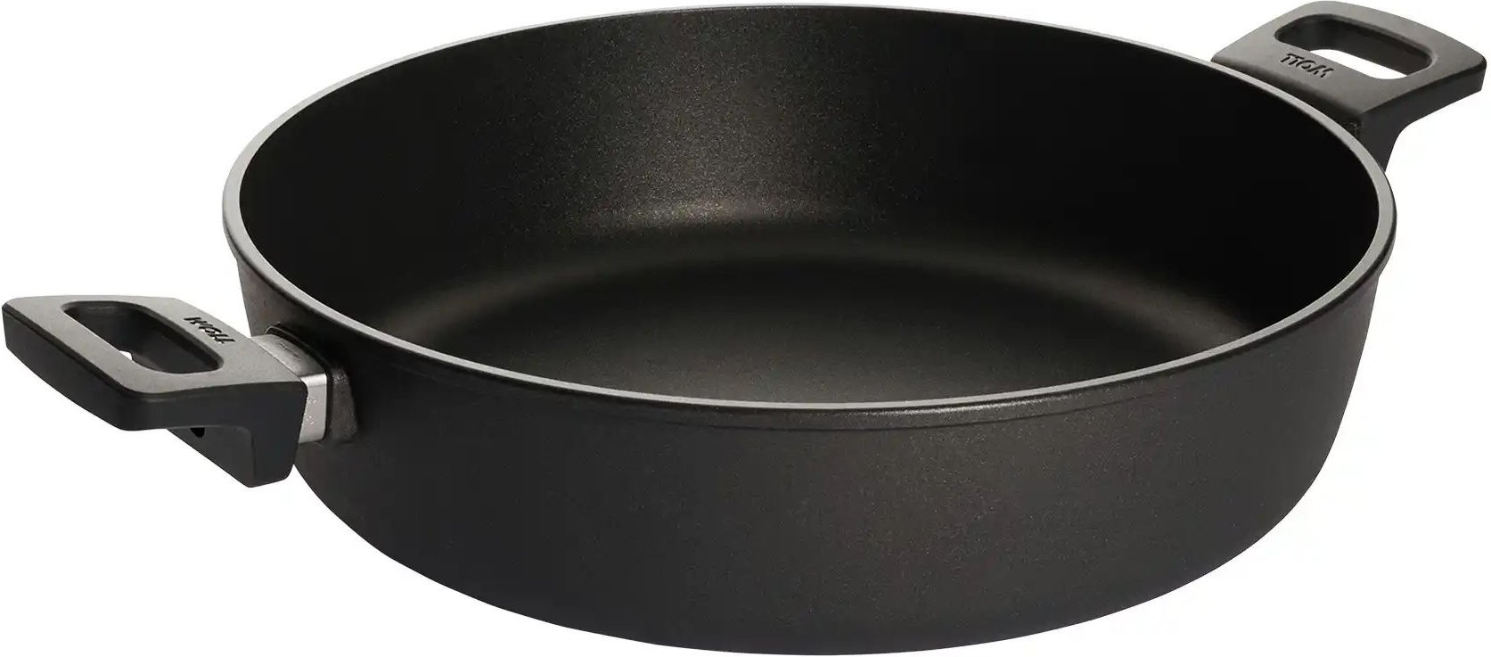WOLL Guss-Kasserolle Ø 32 cm Nowo Titanium ¦ schwarz ¦ Aluminium-Guss ¦ Maße (cm): H: 8 Ø: 32 Töpfe & Pfannen & Zubehör...