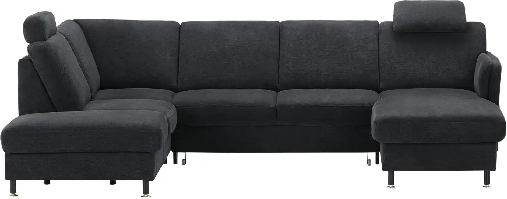 meinSofa Wohnlandschaft  Veit ¦ schwarz ¦ Maße (cm): B: 305 H: 90 T: 200.0 Polstermöbel > Sofas > Schlafsofas - Höffner