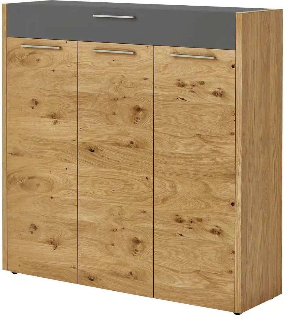 Woodford Schuhkommode Lina ¦ holzfarben ¦ Maße (cm): B: 127 H: 126 T: 37.0 Garderoben & Kleiderstangen > Garderoben Sch...