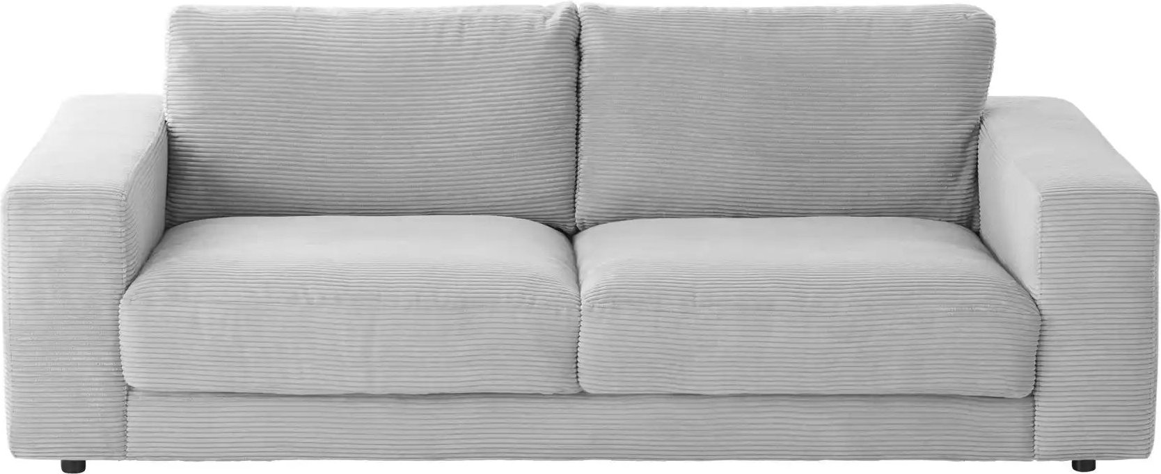 Jette Home Cordsofa Sila ¦ grau ¦ Maße (cm): B: 230 H: 85 T: 127.0 Polstermöbel > Sofas > 2-Sitzer - Höffner