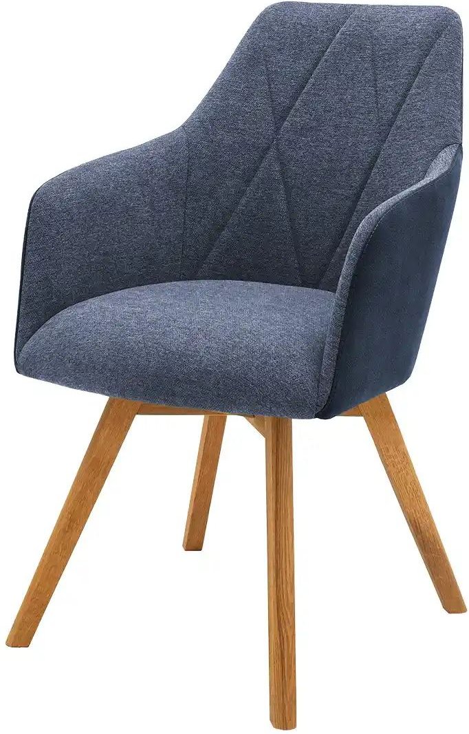 Dine + Mine Armlehnstuhl mit Diamant-Steppung Xalapa ¦ blau ¦ Maße (cm): B: 57 H: 85 T: 65.0 Stühle > Esszimmerstühle > ...