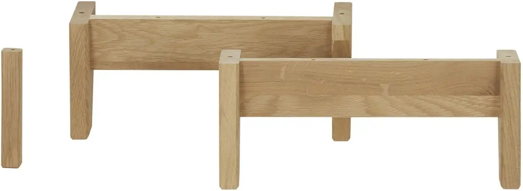 smart Fußset Oslo ¦ holzfarben ¦ Maße (cm): B: 38 H: 14 Sonstiges Zubehör - Höffner