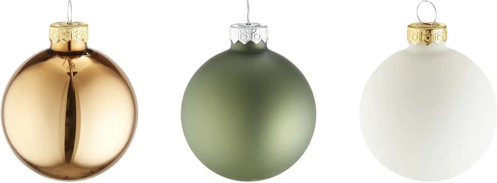 Weihnachtskugel Set 20er ¦ mehrfarbig ¦ Glas,Aluminium Ø: 6 Weihnachten - Höffner