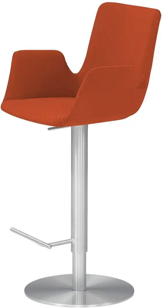 Barhocker MyHelios ¦ orange ¦ Maße (cm): B: 52 T: 35.0 Polstermöbel > Hocker > Barhocker - Höffner