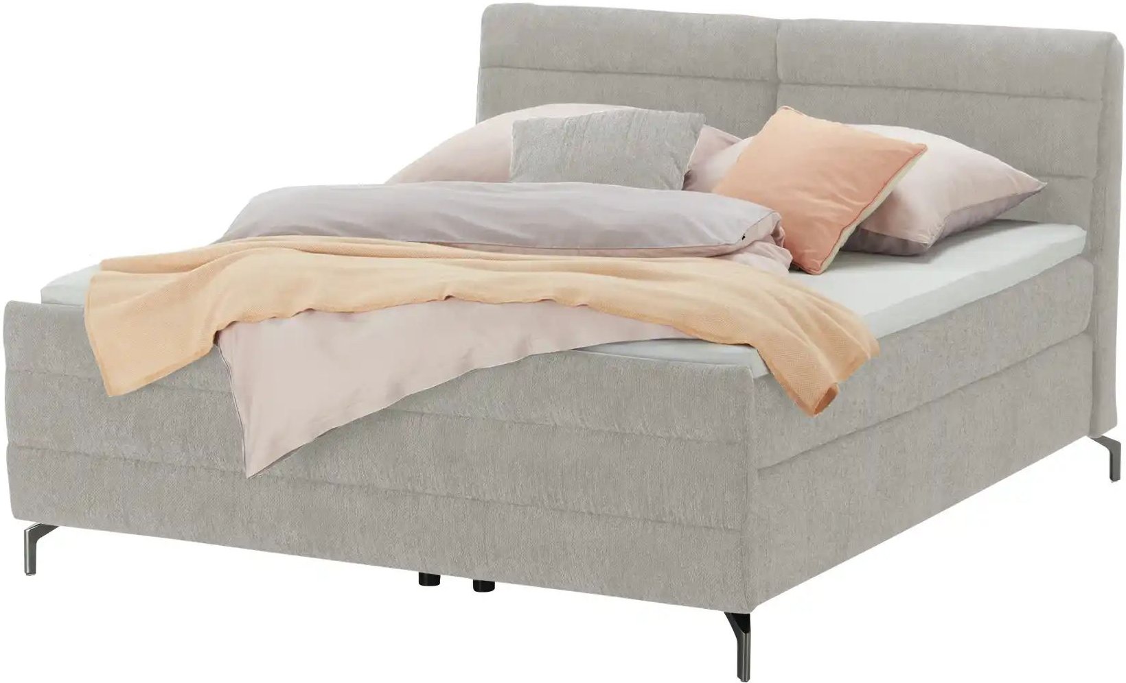 pop Boxspringbett  Maranello ¦ grau ¦ Maße (cm): B: 148 H: 116 Betten > Boxspringbetten - Höffner