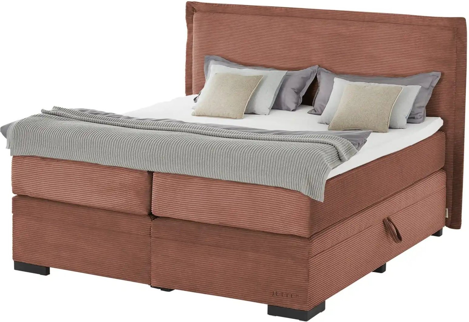 Jette Home Boxspringbett mit Bettkasten Adapt ¦ kupfer ¦ Maße (cm): B: 222 H: 132 Betten > Boxspringbetten - Höffner