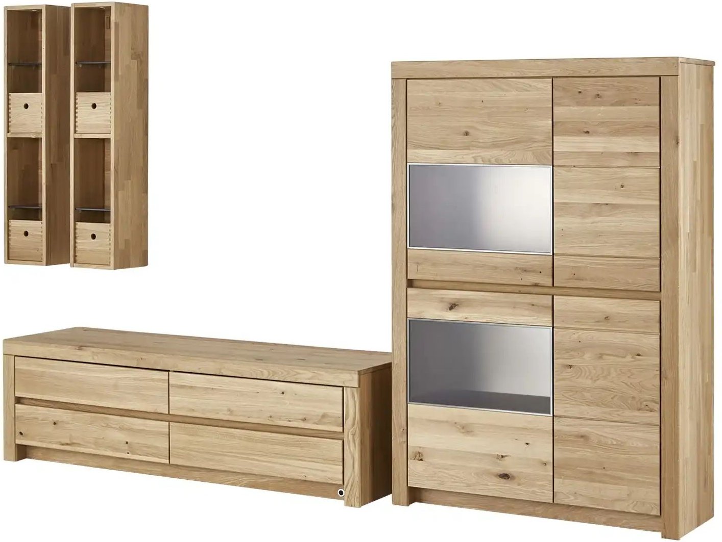 WÖSTMANN Wohnwand Soleo 3000 ¦ holzfarben ¦ Maße (cm): B: 310 H: 201 T: 52.0 Kommoden & Sideboards > Wohnwände - Höffne...
