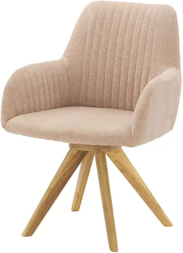 smart Armlehnstuhl drehbar Frederik ¦ rosa/pink ¦ Maße (cm): B: 59 H: 87 T: 66.0 Stühle > Esszimmerstühle > Esszimmerstü...