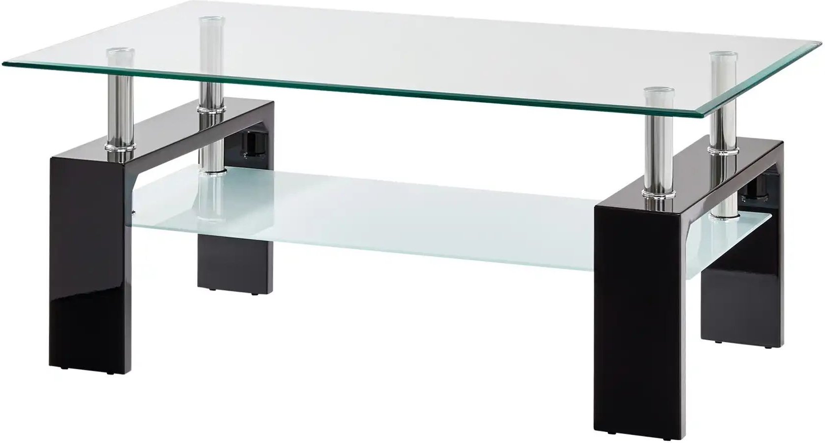 Couchtisch Elba ¦ schwarz ¦ Maße (cm): B: 60 H: 45 Tische > Mehr Tische > Couchtische mit Glasplatte - Höffner