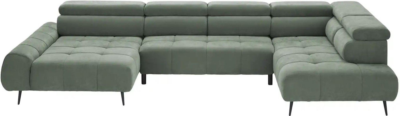 switch Wohnlandschaft Mavel ¦ grün ¦ Maße (cm): B: 367 H: 93 T: 208.0 Polstermöbel > Sofas > Wohnlandschaften - Höffner