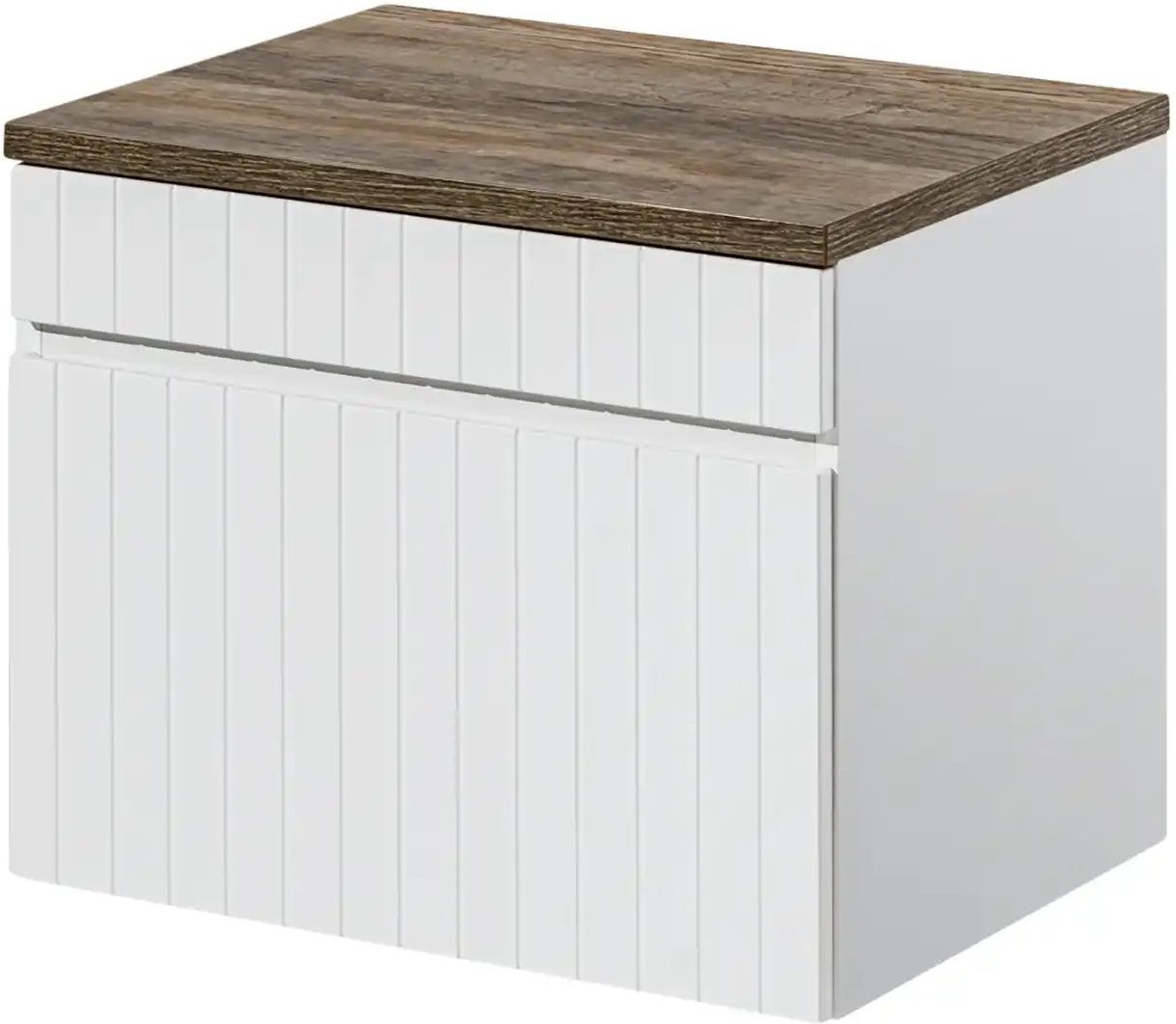 Waschtischkombination Inheidener See ¦ weiß ¦ Maße (cm): B: 60,6 H: 59,2 T: 46.5 Schränke > Badschränke > Komplett-Badk...