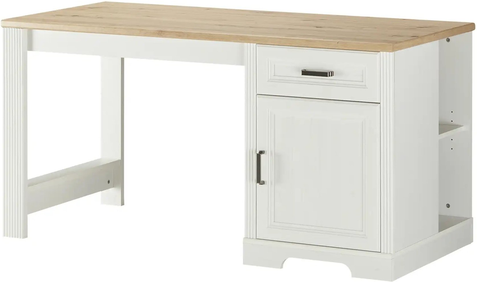 Schreibtisch Varese ¦ weiß ¦ Maße (cm): B: 150 H: 76 T: 70.0 Tische > Schreibtische - Höffner