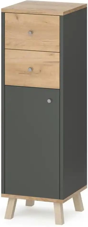 Thumbnail - Midischrank ¦ schwarz ¦ Maße (cm): B: 30 H: 95 Schränke > Badschränke > Bad-Midischränke - Höffner