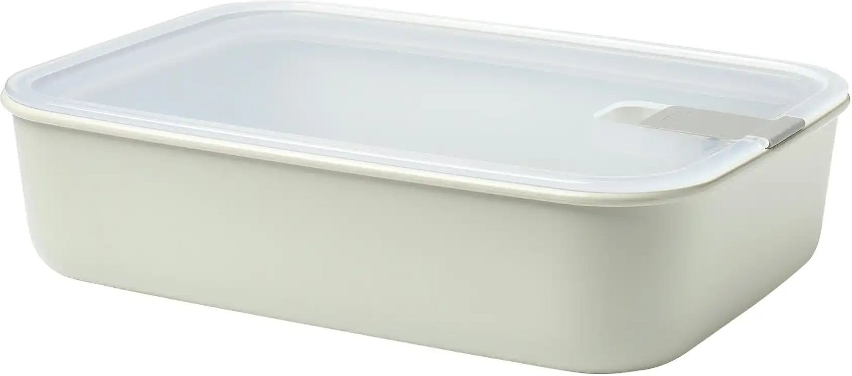 Mepal Frischhaltedose Easyclip ¦ weiß ¦ Glas,Kunststoff ¦ Maße (cm): B: 27,8 H: 7 T: 19.8 Küchenzubehör & Helfer > Küch...