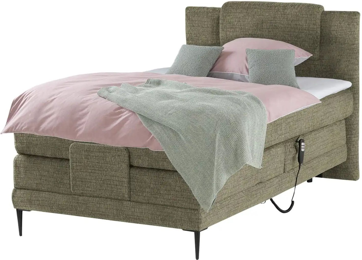 switch Motor-Boxspringbett Wave ¦ grün ¦ Maße (cm): B: 110 H: 111 Betten > Boxspringbetten - Höffner