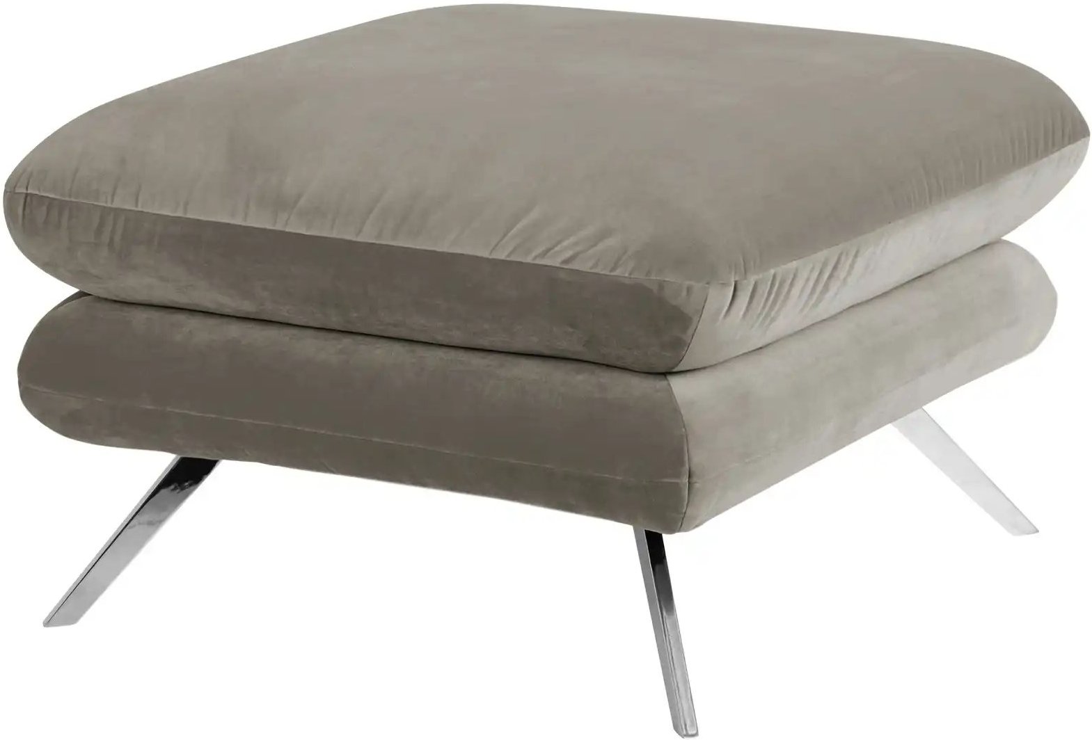 Jette Home Hocker Caldara ¦ grau ¦ Maße (cm): B: 70 H: 45 T: 70.0 Polstermöbel > Hocker - Höffner