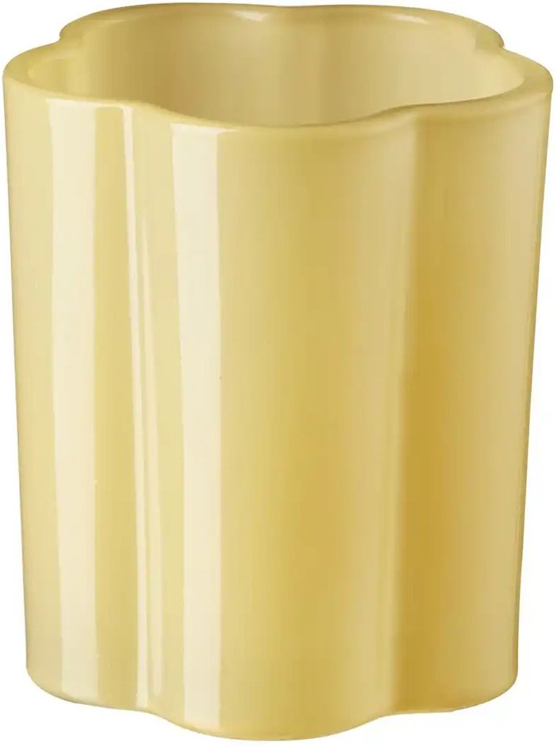 HOME STORY Teelichthalter ¦ gelb ¦ Glas ¦ Maße (cm): H: 8,5 Ø: 7.2 Accessoires > Kerzen & Kerzenständer > Teelichthal...