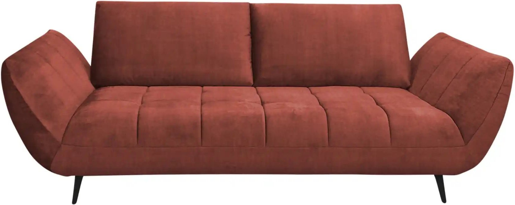 bobb Einzelsofa mit Sitztiefenverstellung Carly ¦ rot ¦ Maße (cm): B: 240 H: 90 T: 123.0 Polstermöbel > Sofas > 2-Sitzer...