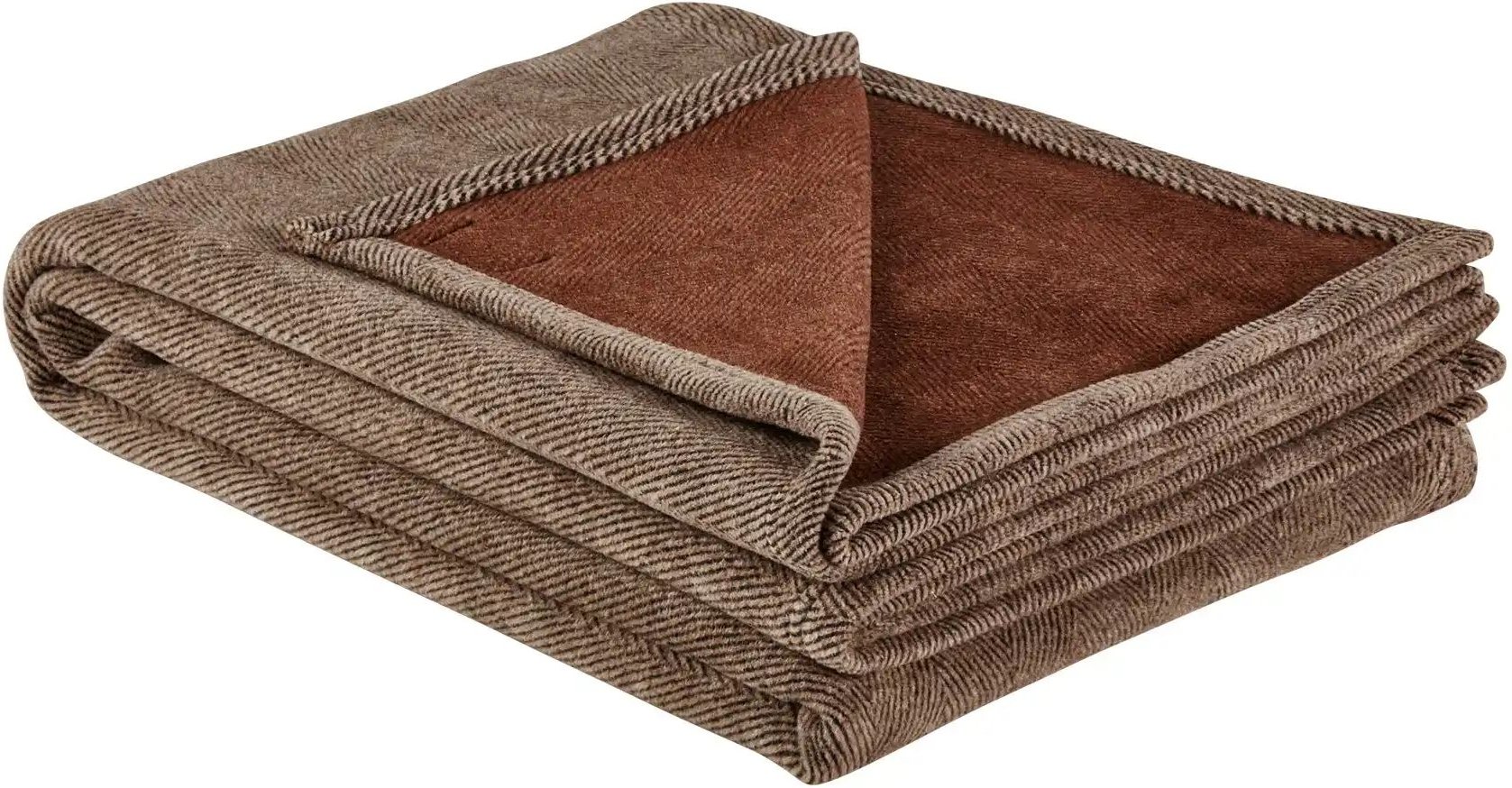 IBENA Jacquard Schlafdecke Sorrento Tweed ¦ braun ¦ Maße (cm): B: 150 Dekokissen & Decken > Tagesdecken & Bettüberwürfe...