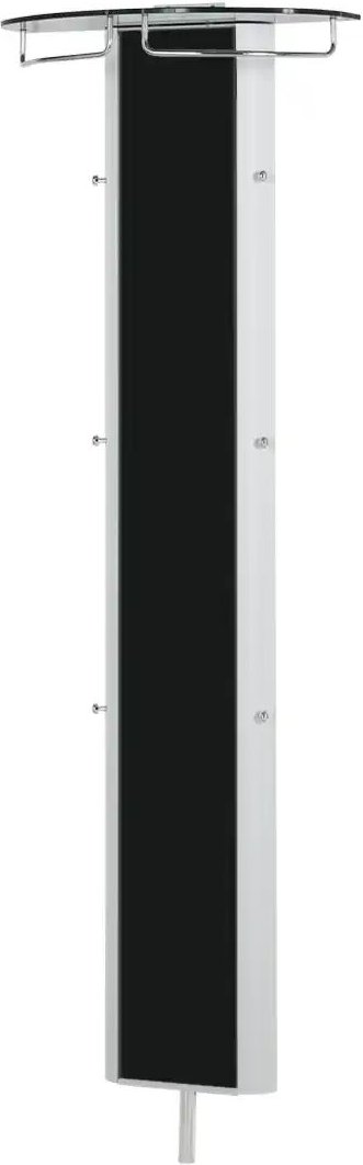 Thumbnail - Garderobenpaneel Juno ¦ schwarz ¦ Holzwerkstoff,Glas ¦ Maße (cm): B: 63 H: 192 T: 26.0 Garderoben & Kleiderstangen > Wa...