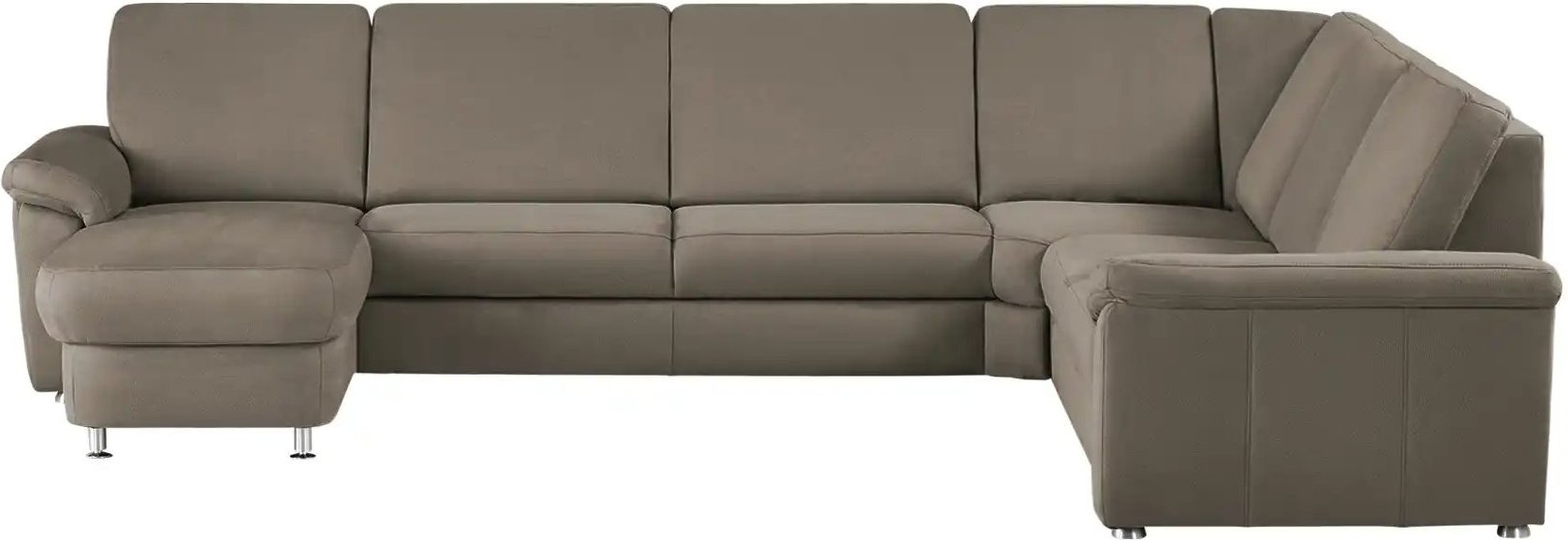 meinSofa Wohnlandschaft Mikrofaser Rita ¦ grau ¦ Maße (cm): B: 330 H: 91 T: 240.0 Polstermöbel > Sofas > Wohnlandschafte...