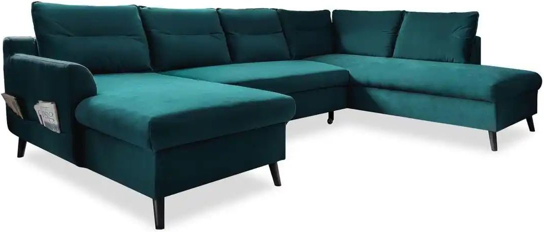 Miuform Wohnlandschaft mit Schlaffunktion Stylish Stan ¦ türkis/petrol ¦ Maße (cm): B: 300 H: 90 Polstermöbel > Sofas > ...