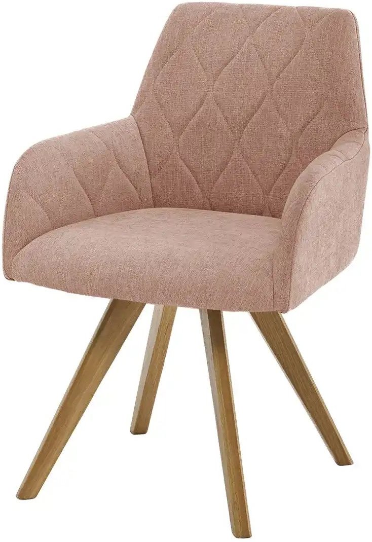 Woodford Esszimmerstuhl Damask ¦ rosa/pink ¦ Maße (cm): B: 61 H: 88 T: 66.5 Stühle > Küchenstühle > Küchenstühle mit Ar...
