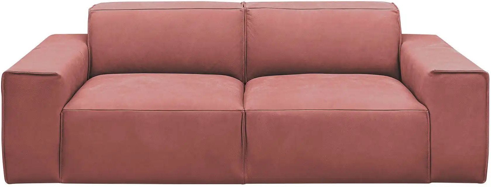 Gray & Jones Einzelsofa im Trendstoff Baltic Breeze ¦ rot ¦ Maße (cm): B: 196 H: 71 T: 101.0 Polstermöbel > Sofas > 2-Si...