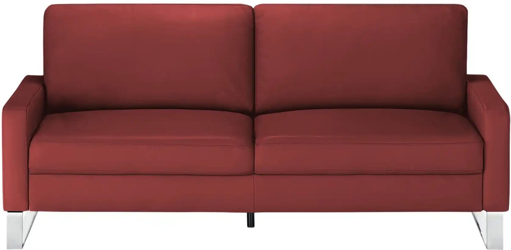 Thumbnail - Max Schelling Einzelsofa aus Echtleder Maximum ¦ rot ¦ Maße (cm): B: 184 H: 86 T: 97.0 Polstermöbel > Sofas > 2-Sitzer -...