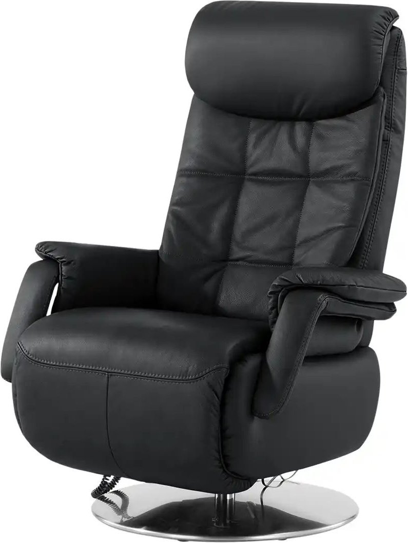 Polstermöbel Oelsa Ledersessel mit elektrischer Relaxfunktion Mambo ¦ schwarz ¦ Maße (cm): B: 86 H: 119 T: 88.0 Polsterm...
