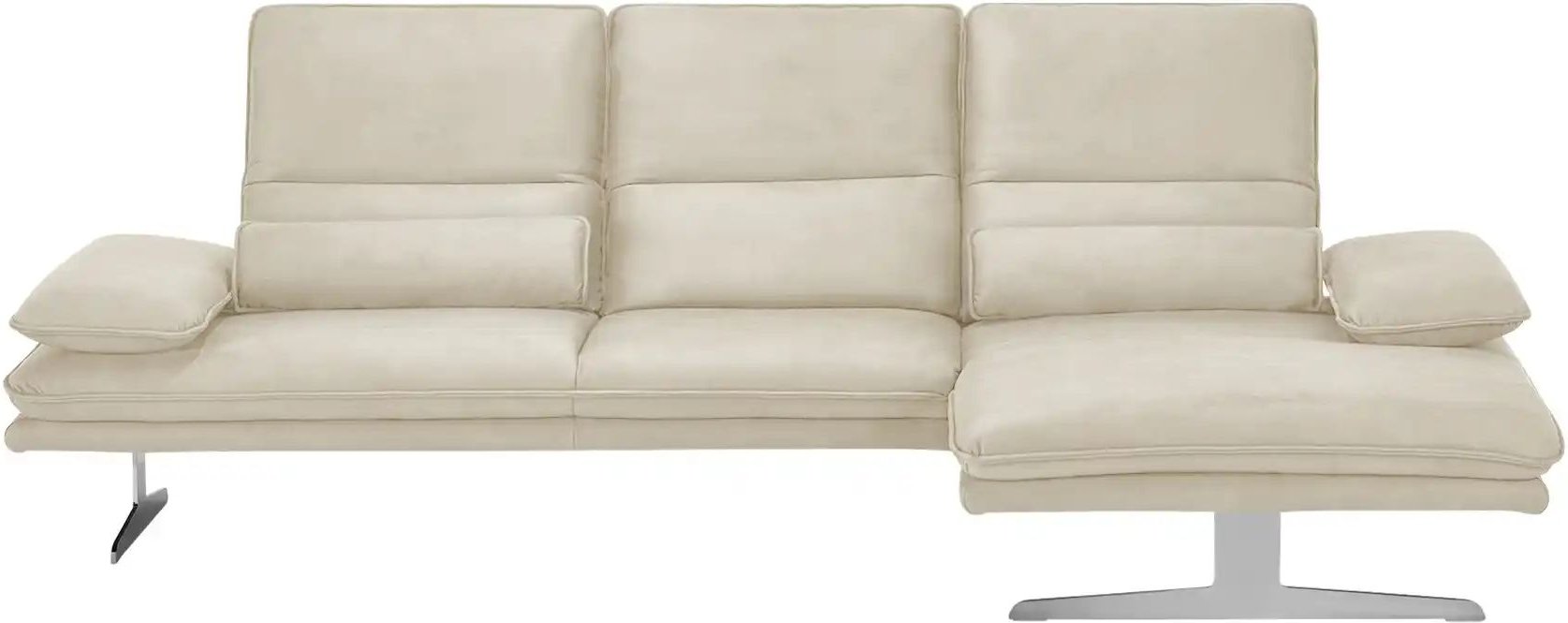 W.SCHILLIG Ecksofa aus Mikrofaser Broadway ¦ beige ¦ Maße (cm): B: 291 H: 94 T: 164.0 Polstermöbel > Sofas > Ecksofas - ...