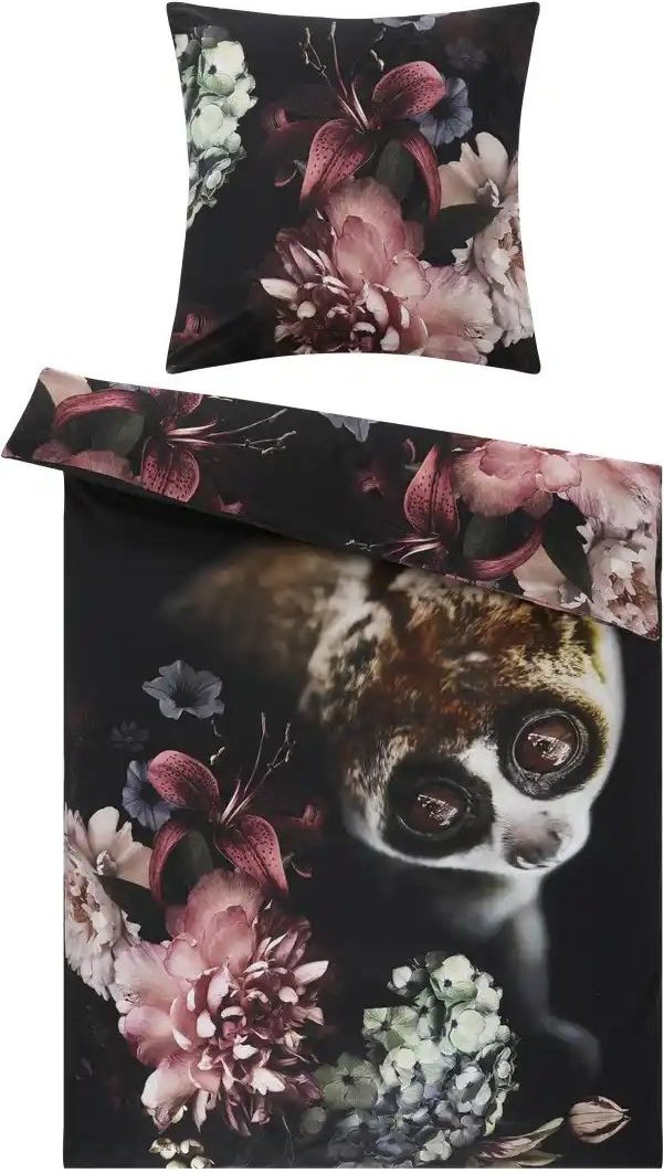 indigo Mako-Satin Wende-Bettwäsche Plumploris ¦ Maße (cm): B: 135 Bettwaren > Bettwäsche > Bettwäsche ganzjährig - Höff...