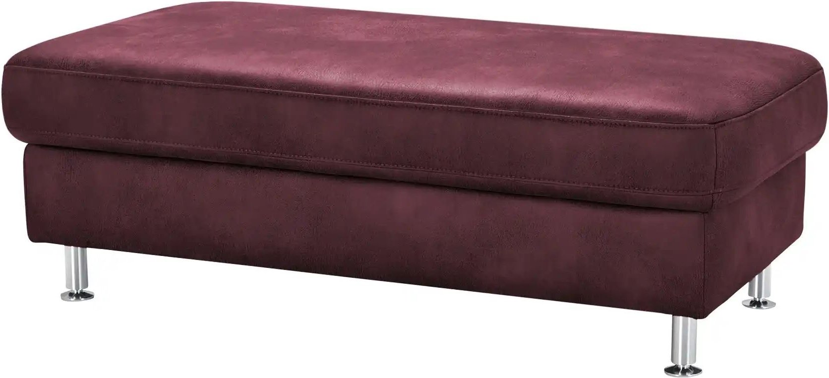 Mein Sofa bold XXL Hocker Veit ¦ rot ¦ Maße (cm): B: 130 H: 46 T: 65.0 Polstermöbel > Hocker - Höffner