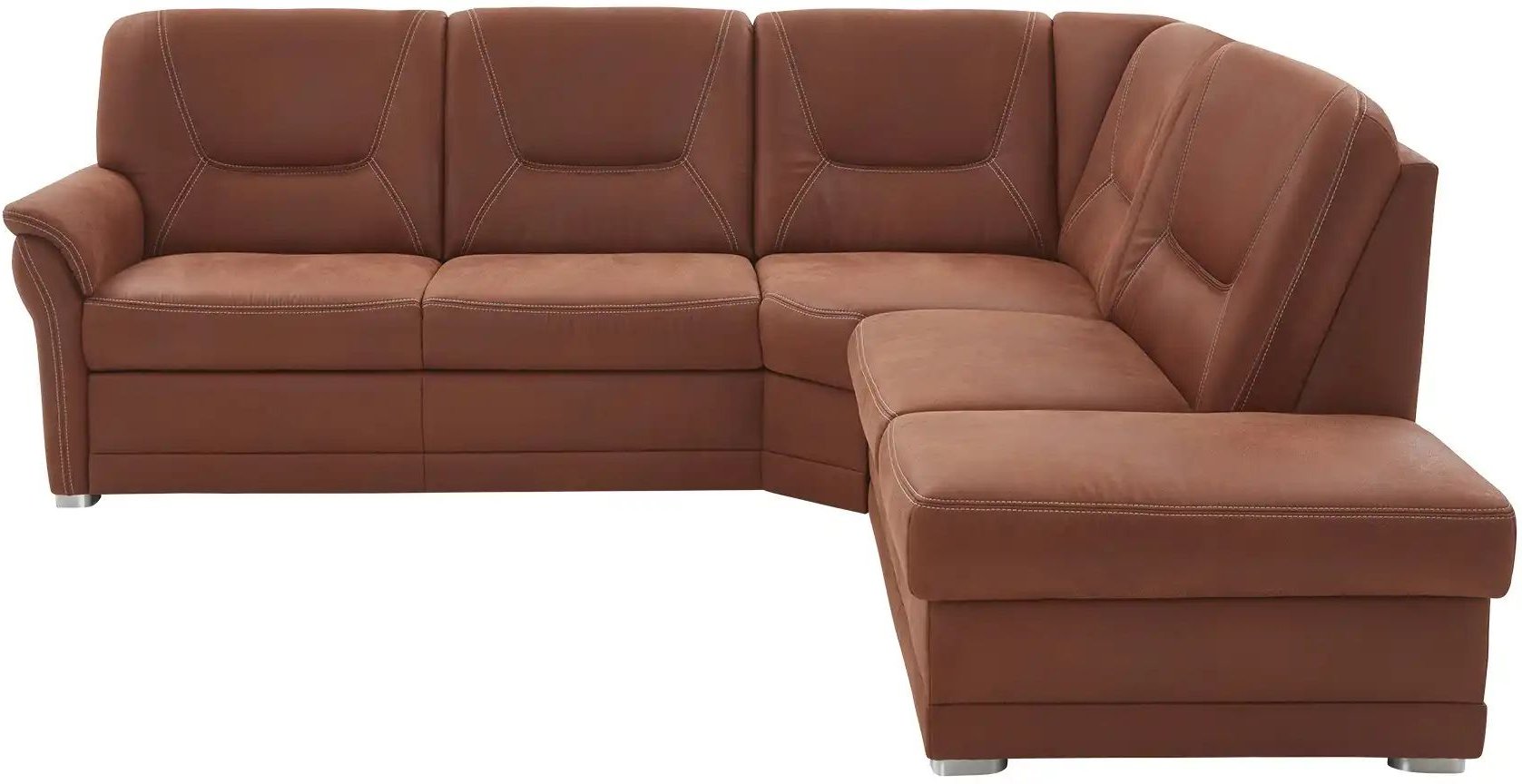 meinSofa Ecksofa aus Mikrofaser Edda ¦ braun ¦ Maße (cm): B: 253 H: 96 T: 238.0 Polstermöbel > Sofas > Ecksofas - Höffne...