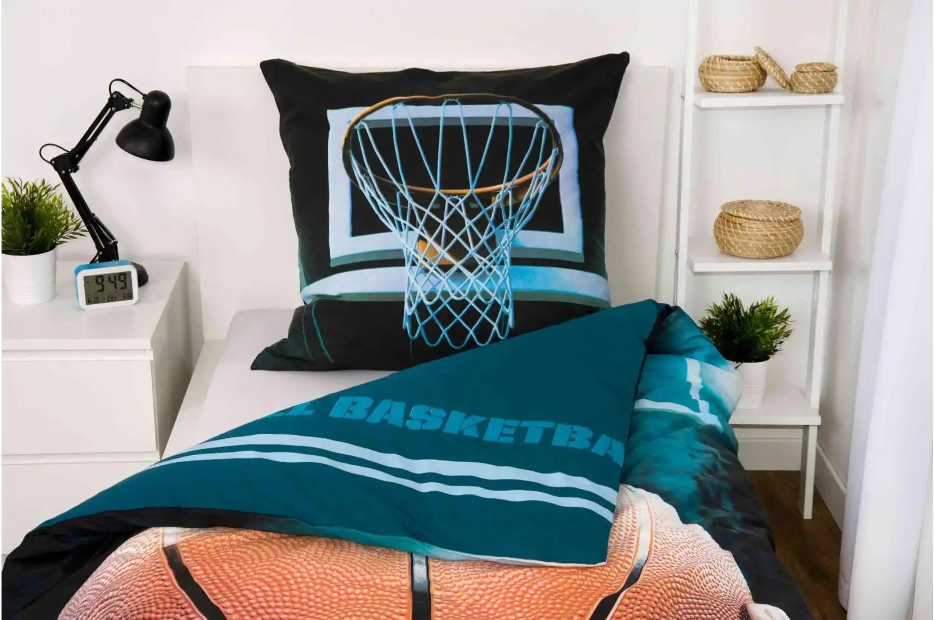 Thumbnail - Bettwäsche-Set Basketball ¦ mehrfarbig ¦ Maße (cm): B: 135 H: 1 Bettwaren > Bettwäsche > Bettwäsche ganzjährig - Höffn...